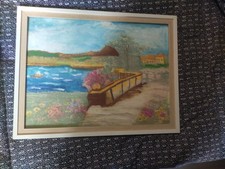 ancien tableau huile sur toile