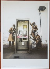 BANKSY Phone Booth Cheltenham original poster spy political graffiti street art