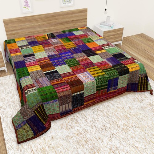 Couvre lit kantha patchwork - kantha,