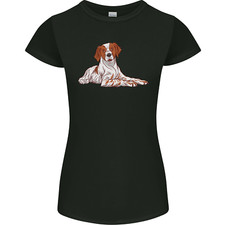 A Epagneul Breton Dog Womens Petite Cut T-Shirt