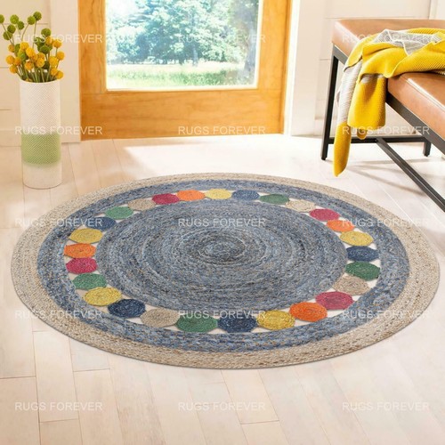 Tapis rond kilim - en, jute