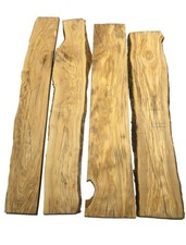 1X Planche En Bois D'Olivier 122X15-18Cm X 27Mm #1