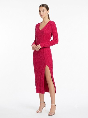 Coogi vibrant red - red, v-neck