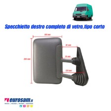 Miroir Rétroviseur Droite Pour Iveco Daily 89-99 Court Gris