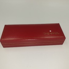 Vintage Empty Red & Gold Sheaffer Fountain Pen Case Cover