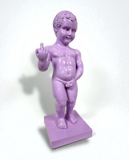 Grande Figurine Décorative Lila Manneken Pis Garçon Putto Pop Art Brillant 61cm