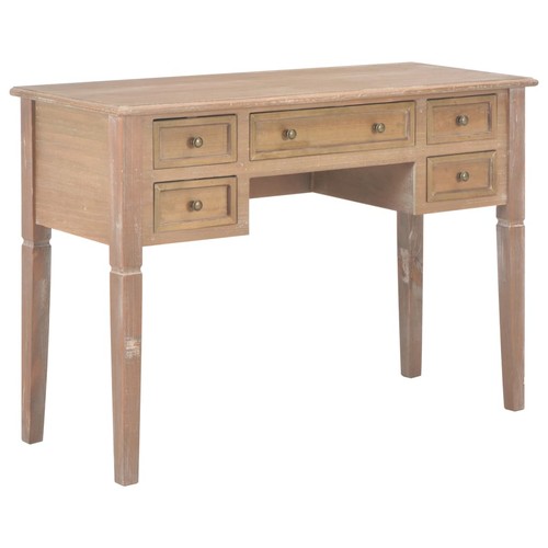 Bureau blanc tiroirs - 5,
