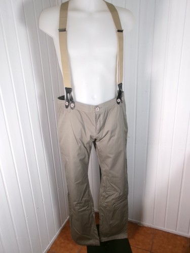 Salopette chino coton kaki
