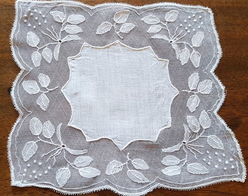 Napperon ancien tulle - napperon,