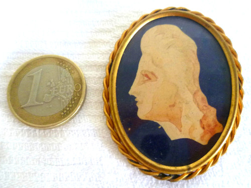 Ancienne broche silhouette - ancienne, en