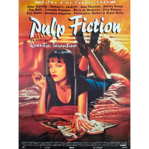 Pulp fiction rare affiche - rare, de