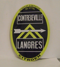 Plaque publicitaire en métal