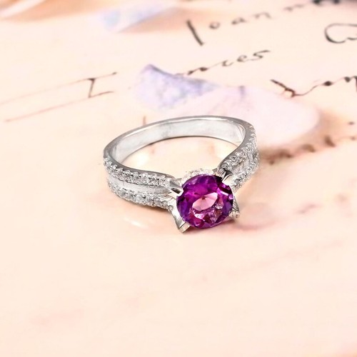 Bague alliance améthyste - bague,