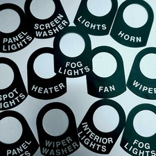 Classic,Race Car Kit Car,4x4 Land Rover, Boat Toggle  Switch Tag Name Plate