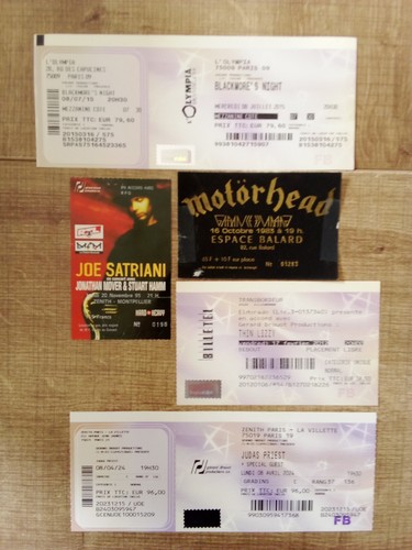 Lot billets concert