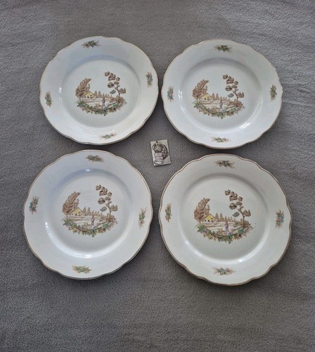 Lot assiettes plate en - 4,