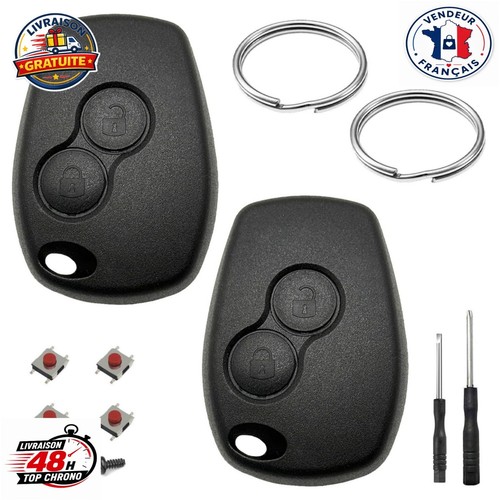 Coque clé voiture boutons - clé, 2