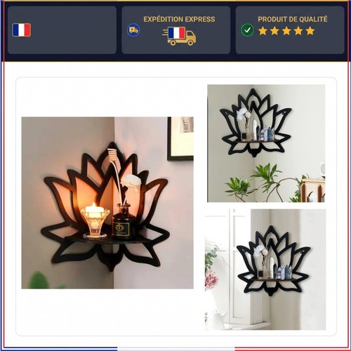 étagère murale lotus - murale,