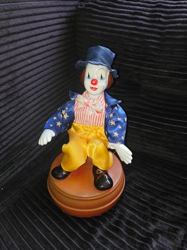 Ancien clown automate musical - automate,