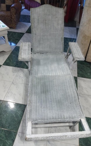 Chaise longue vintage osier - longue,