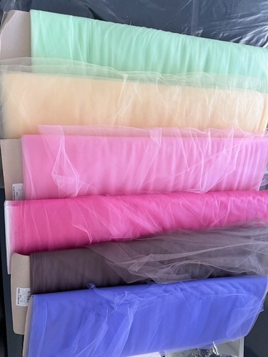 Multicolor solid tulle - solid, fabric