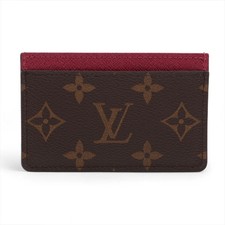 Louis Vuitton Monogram Porte Cartes Sampur M60703 Fuschia Card Case