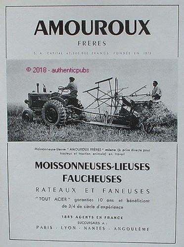 Publicite amouroux freres - amouroux,