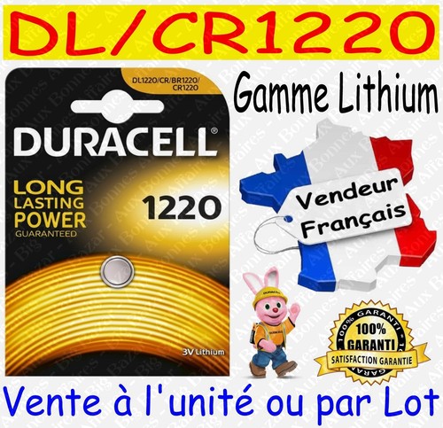 Piles boutons cr1220 - boutons, duracell