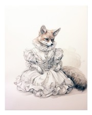 Affiche d'art mural renard