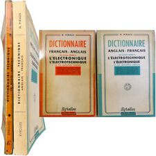 Dictionnaire français-anglais électrotechnique Electronique 1959 Henri Piraux x2