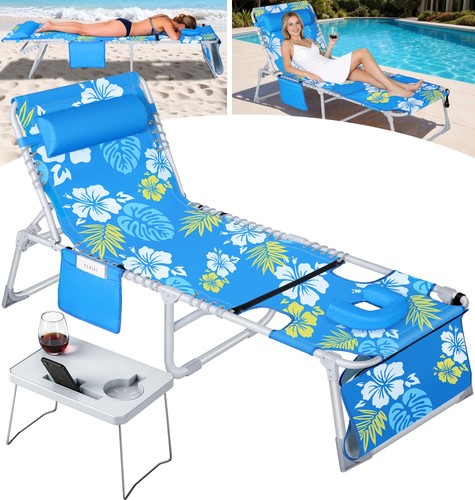Chaise longue pliante - chaise,