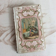 Ancien Livre Reliure Romantique Testament d'une Mère XIXè