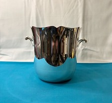 BRILLIANT champagne bucket ERCUIS MODEL SHELLS silver metal table