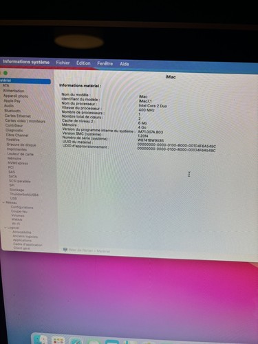 Imac mi 2007 - 7.1,