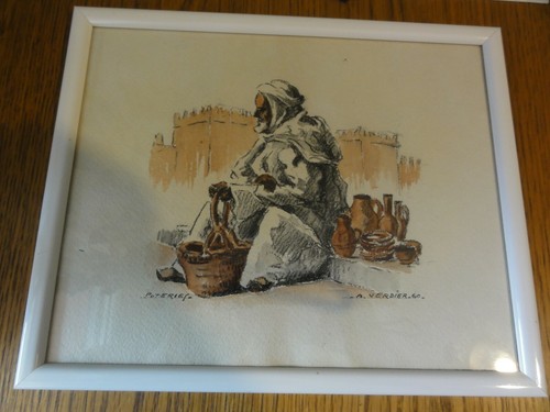 Dessin litho orientaliste - litho, ?