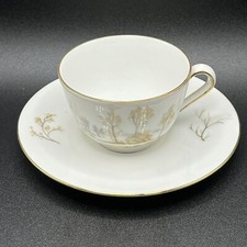 Vtg Seltmann Weiden Bavarian Floral Demitasse Cup & Saucer - Forest Landscape