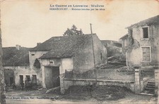 CP GUERRE BERNECOURT HOUSES DRILLED BY SHELLS - 80733