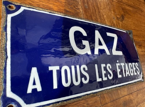 Ancienne plaque émaillée