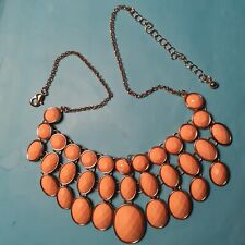 COLLIER vintage PANDORA CABOCHONS ROSE FACETTES