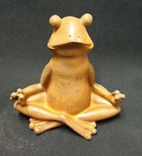 ZEN GARDEN FROG CAST IRON PATINA RUST HOME AND GARDEN
