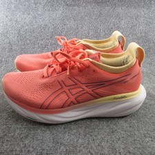 Asics Gel-Nimbus 25 Shoes Womens Size 8.5 Pink Coral Running PureGEL FF BLAST+