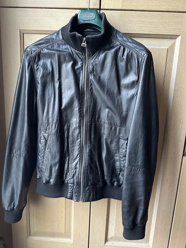 Veste blouson noir cuir - , de