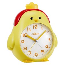 Réveil Enfant ATLANTA Avec Mécanisme Silencieux Jaune/Rouge 2164/2