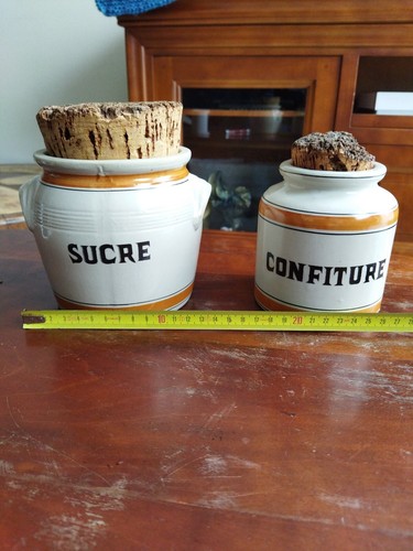 Ancien pot condiments - à,