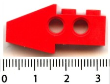 LEGO Technic: 1 FRONT WING ARROW ref. 2743 - Red - BY5