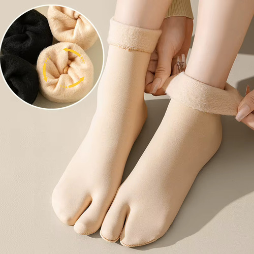Chaussettes épaisses peluche - chaussettes,