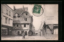 Old postcard Nogent-le-Roi, Old Houses, Grande-rue 1913 