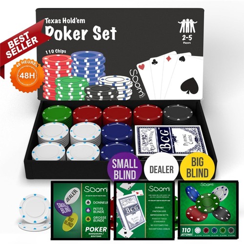 Jeu poker 110 jetons pour - jeu,