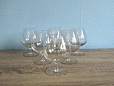 6 signed sevres crystal cognac glasses H 13.5 cm