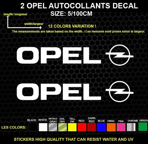 Opel logo autocollant - opel,